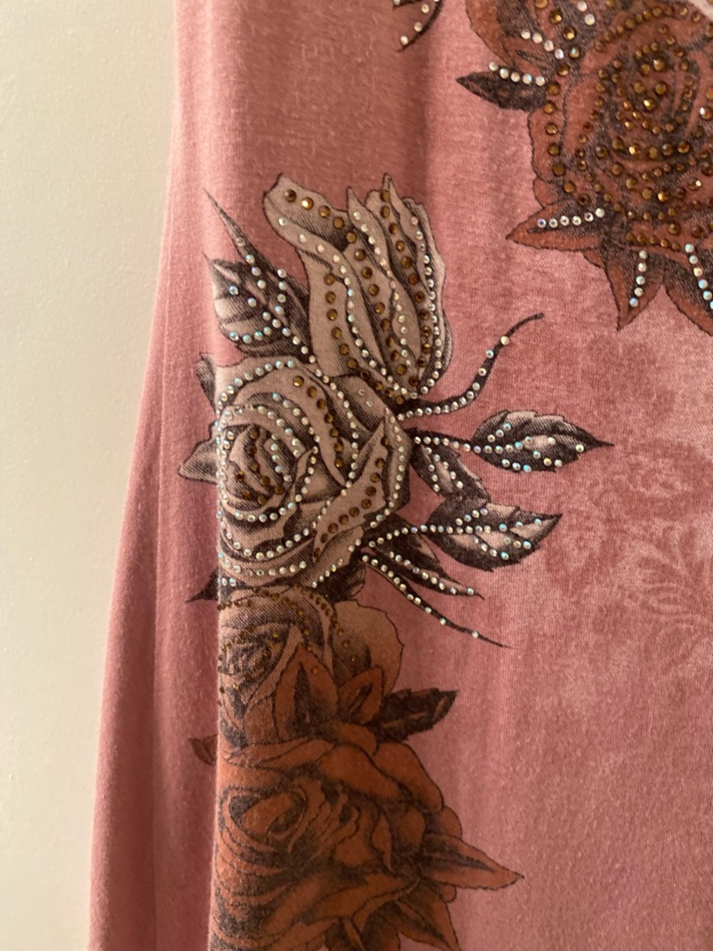 Harley-Davidson Rose Pink Studded Graphic Sleeveless Tank - Picture 5 of 10